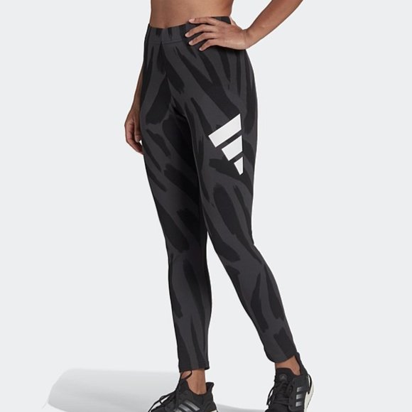 Sz L Adidas Sportswear Future Icons Graphic Leggings - Picture 1 of 6